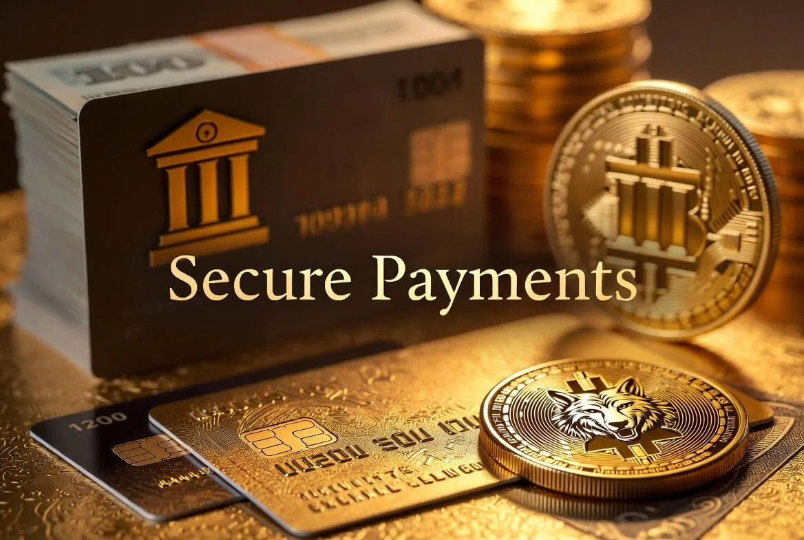 Cashier screen showing PayID, Neosurf, card and crypto options